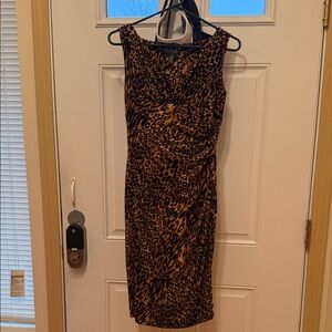 Lauren Ralph Lauren Animal Print Midi Dress